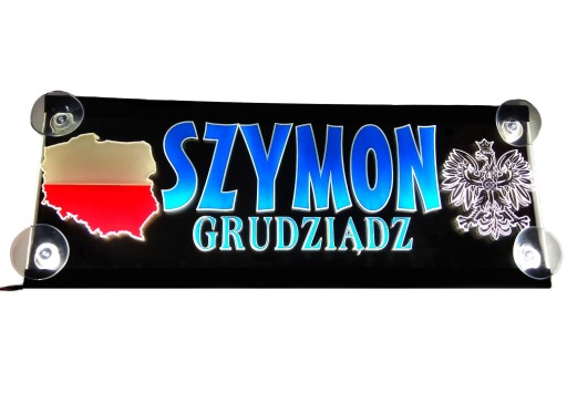 Освещенные таблицы INDICATED COLORED LED 40X16CM