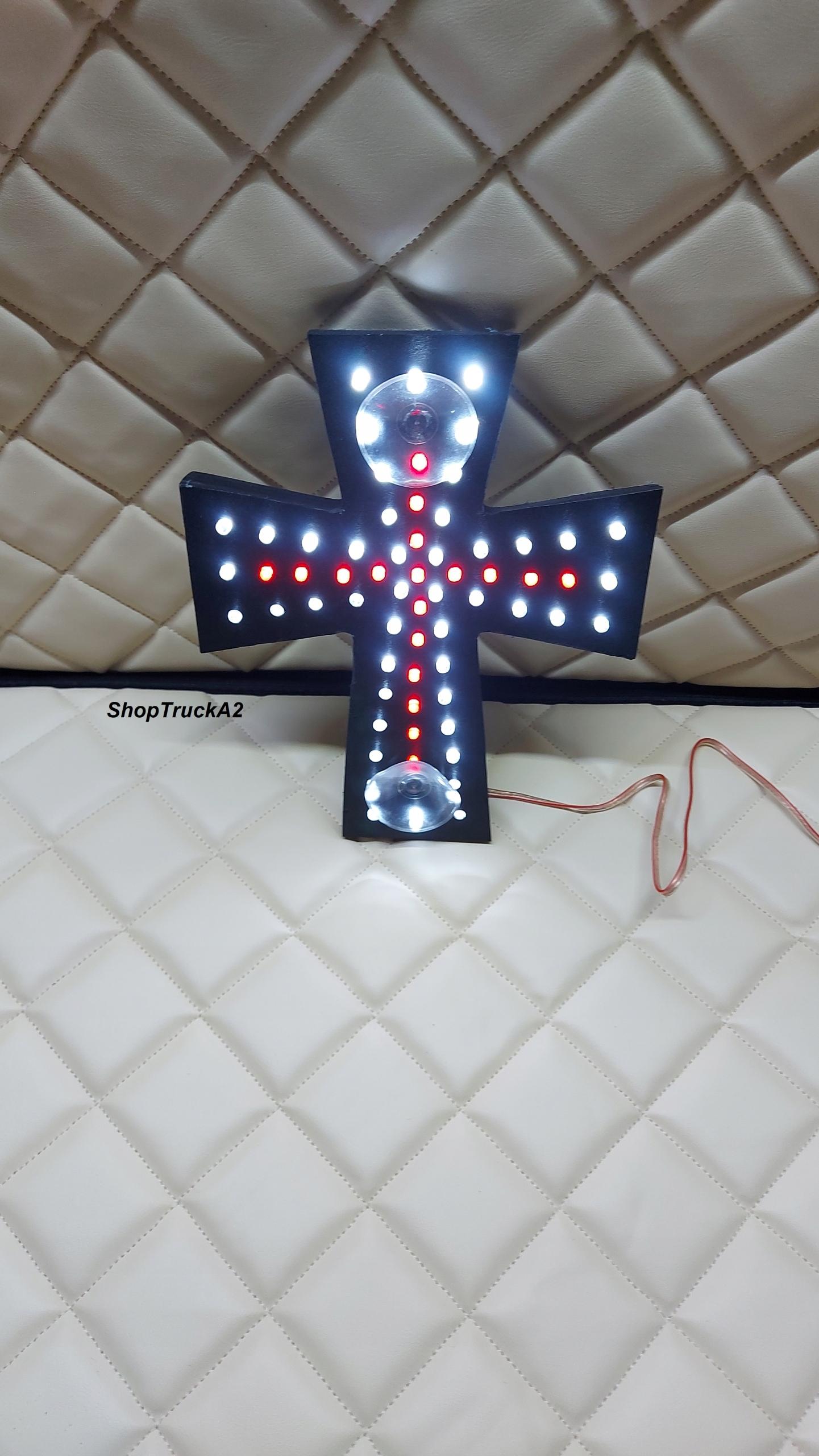 СВЕТОДИОДНАЯ ТАБЛИЧКА 24 В TIR CROSS СВЕТЯЩИЙСЯ КРАСНЫЙ