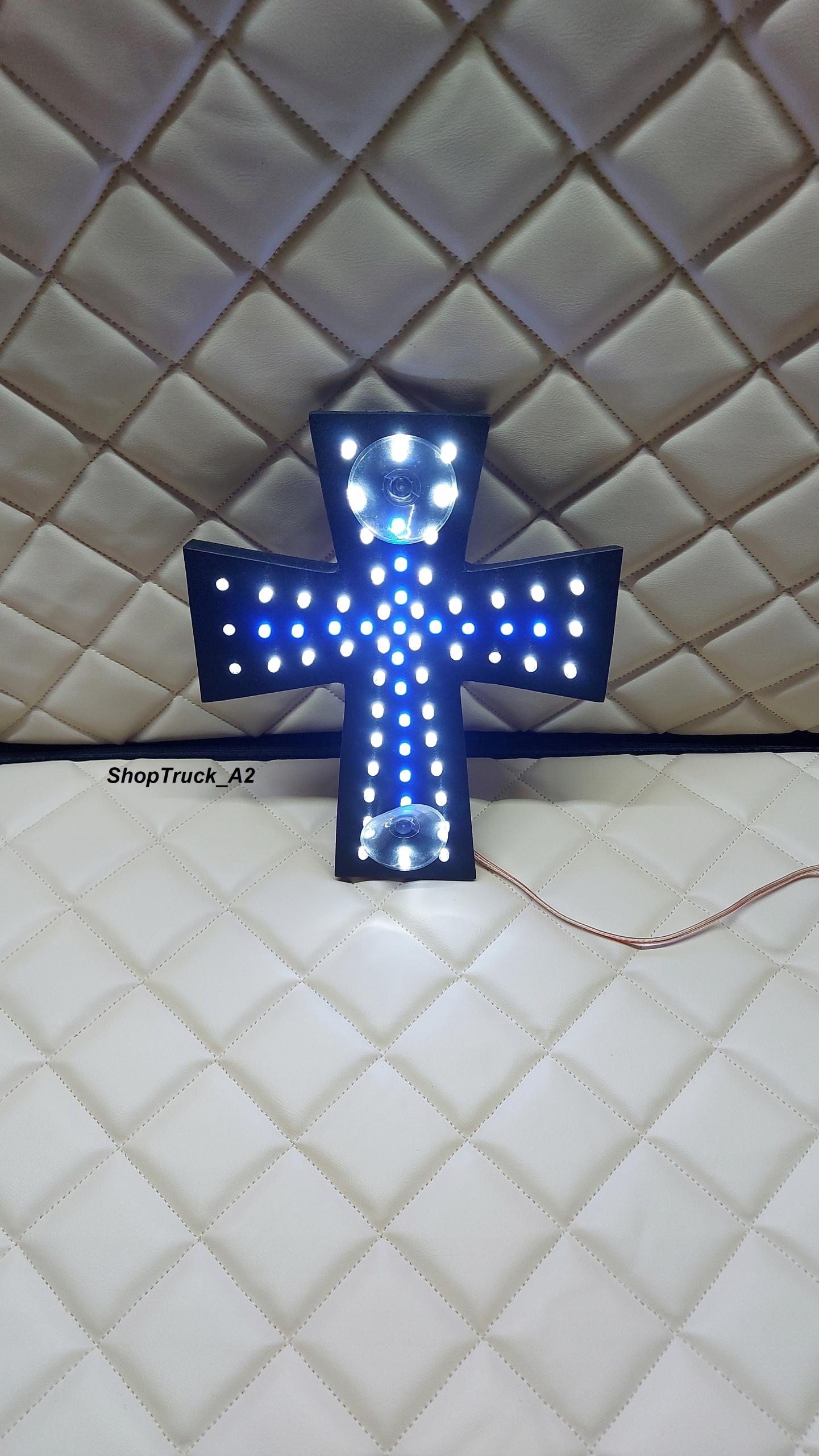 СВЕТОДИОДНАЯ ТАБЛИЧКА 24 В TIR CROSS СВЕТЯЩИЙСЯ СИНИЙ