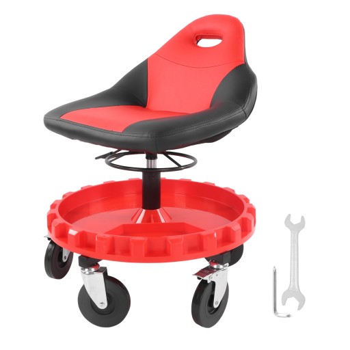 ТАБУРЕТКА ДЛЯ МАЙСТЕРНІВ КРІСЛО КРІСЛО СИДІННЯ НА КОЛЕСАХ З НИЖНЮ ПОЛИЦЮ