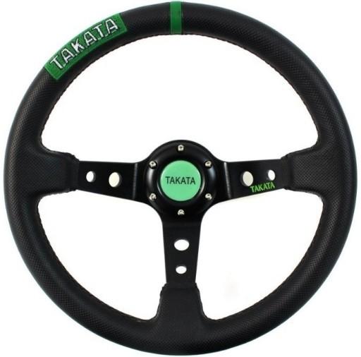 TAKATA спортивный руль 35см алюминиевая кожа