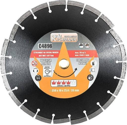 ДИСК ДИАМ 350х25,4/20мм ДЛЯ АСФАЛЬТА CORONA C4898