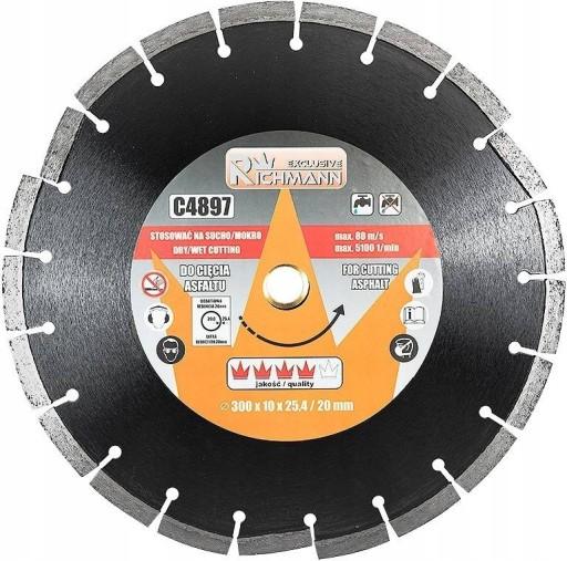 АЛМАЗНЫЙ ЩИТ 300х25,4мм ДЛЯ АСФАЛЬТА CORONA C4897