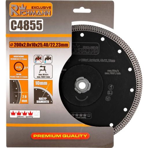 АЛМАЗНЫЙ ДИСК 200х2х25,4мм M22,23мм RICHMANN C4855