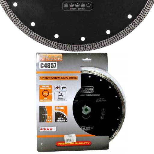 ТОНКИЙ АЛМАЗНЫЙ ДИСК ДЛЯ ПЛИТКИ 250х2,2х25,40/22,23 мм GRES RICHMANN