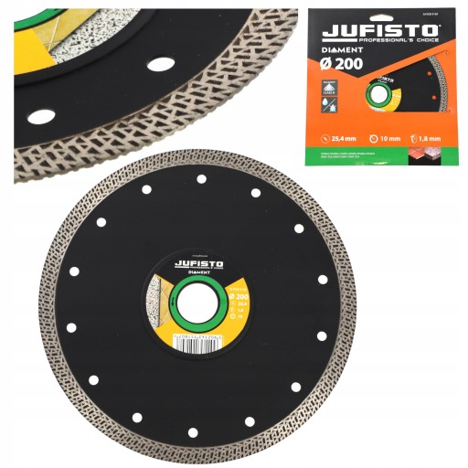 ДИСК АЛМАЗНИЙ ДЛЯ РІЗАННЯ ГОНЧАРНОЇ КЕРАМІКИ 200мм