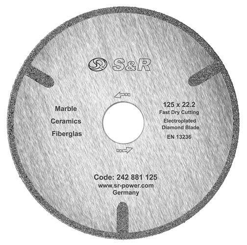 АЛМАЗНЫЙ ДИСК 125X22,2 ДЛЯ МРАМОРНОЙ ПЛИТКИ