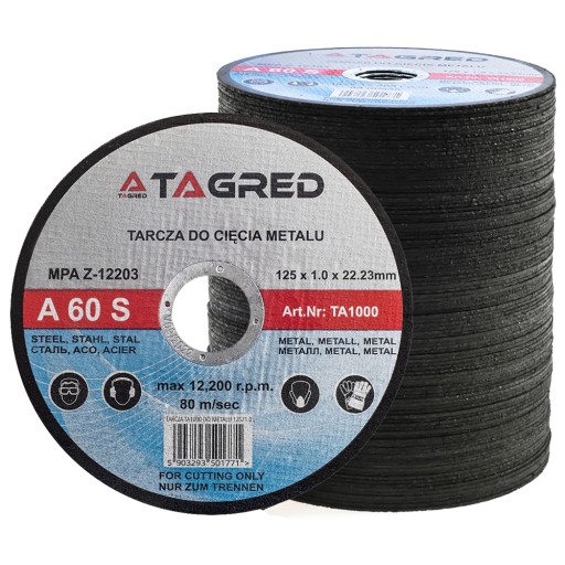 Металевий ріжучий диск 125 x 1 INOX диски 50 шт