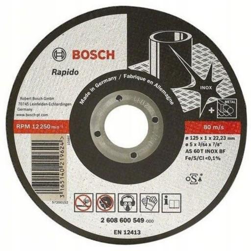 ДИСК ВІДРІЗНИЙ ПО МЕТАЛУ 25 ШТ. BOSCH 2 608 600 549