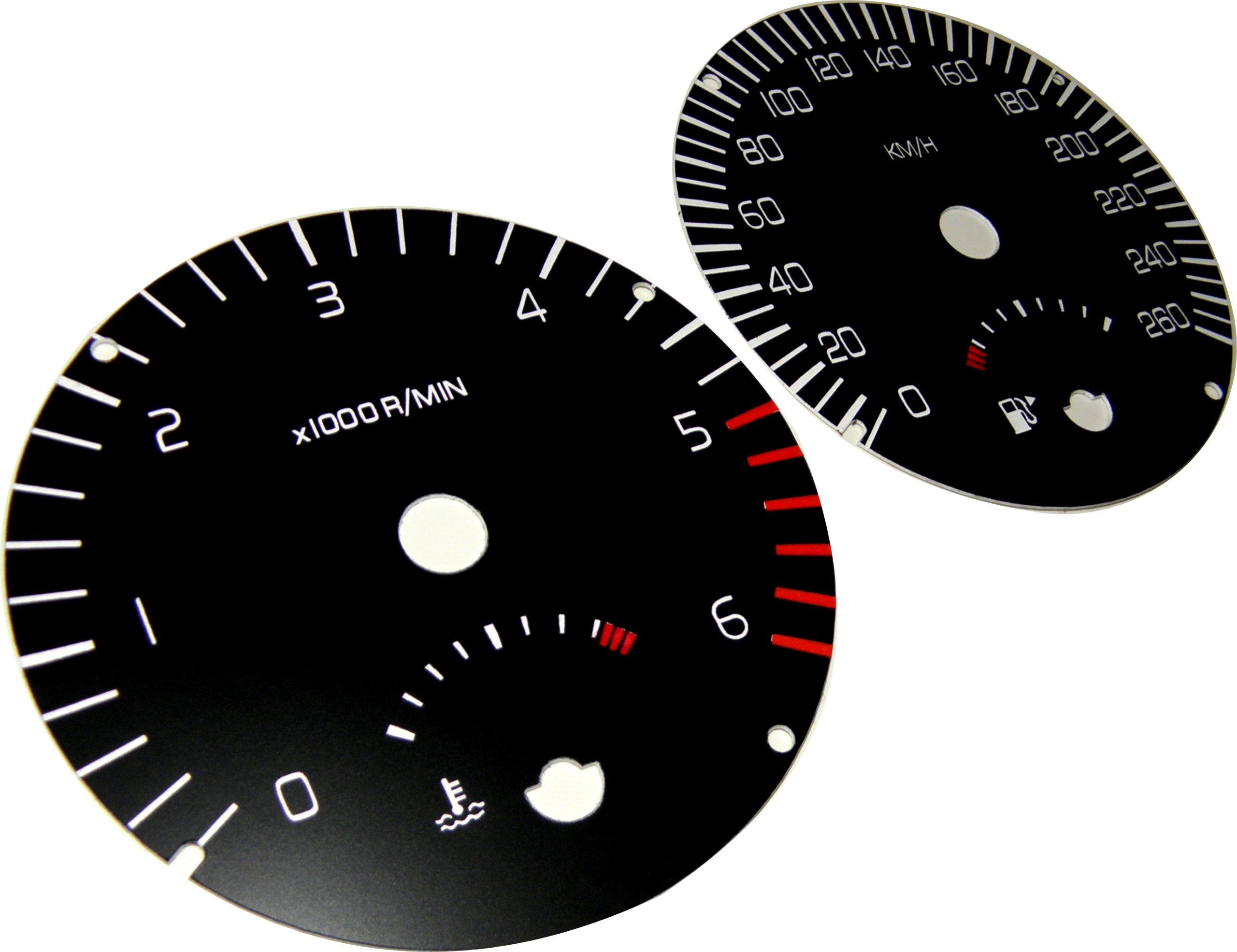 Циферблати годинник volvo S 40 c 30 t5, v 50 миль / год = км / год