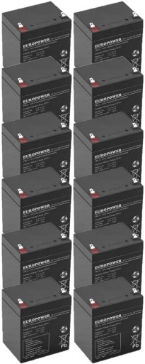 АККУМУЛЯТОРЫ TBC14 КОМПЛЕКТ АККУМУЛЯТОРОВ ДЛЯ ИБП APC EATON POWERWALKER 12x EP 5-12