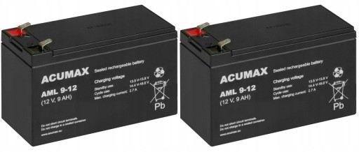 АККУМУЛЯТОРЫ TBC27 КОМПЛЕКТ АККУМУЛЯТОРОВ ДЛЯ ИБП APC EATON POWERWALKER 2x AML 9-12