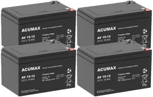 TBC44 АККУМУЛЯТОРЫ КОМПЛЕКТ АККУМУЛЯТОРОВ ДЛЯ ИБП APC EATON POWERWALKER 4x AV 15-12