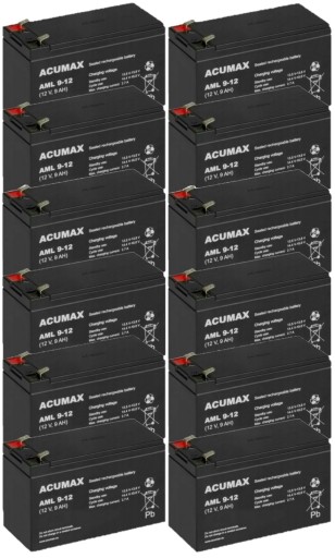 TBC49 АККУМУЛЯТОРЫ КОМПЛЕКТ АККУМУЛЯТОРОВ ДЛЯ ИБП APC EATON POWERWALKER 12x AML 9-12