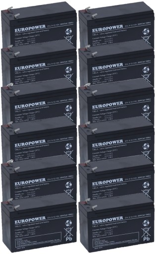 TBC49 АККУМУЛЯТОРЫ КОМПЛЕКТ АККУМУЛЯТОРОВ ДЛЯ ИБП APC EATON POWERWALKER 12x EVL 9-12