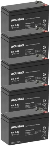 АККУМУЛЯТОРЫ TBC5 КОМПЛЕКТ АККУМУЛЯТОРОВ ДЛЯ ИБП APC EATON POWERWALKER 5x AM 7-12