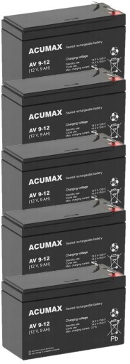 АККУМУЛЯТОРЫ TBC5 КОМПЛЕКТ АККУМУЛЯТОРОВ ДЛЯ ИБП APC EATON POWERWALKER 5x AV 9-12