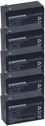 АККУМУЛЯТОРЫ TBC5 КОМПЛЕКТ АККУМУЛЯТОРОВ ДЛЯ ИБП APC EATON POWERWALKER 5x EVL 9-12