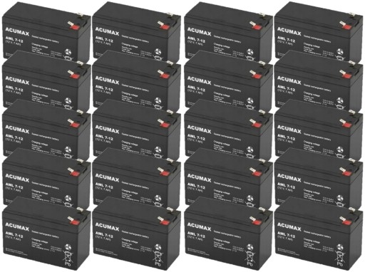 АККУМУЛЯТОРЫ TBC50 КОМПЛЕКТ АККУМУЛЯТОРОВ ДЛЯ ИБП APC EATON POWERWALKER 20x AML 7-12