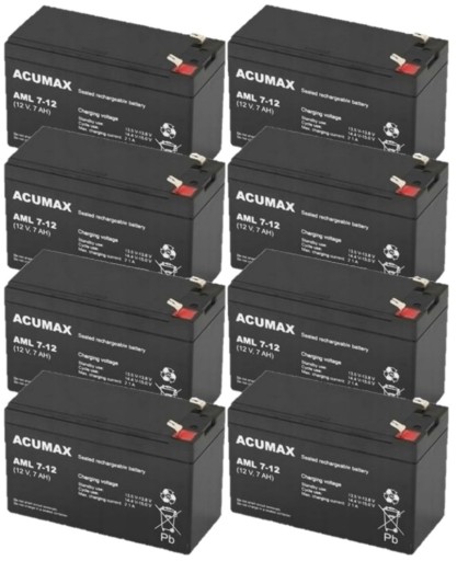 TBC98 АККУМУЛЯТОРЫ КОМПЛЕКТ АККУМУЛЯТОРОВ ДЛЯ ИБП APC EATON POWERWALKER 8x AML 7-12