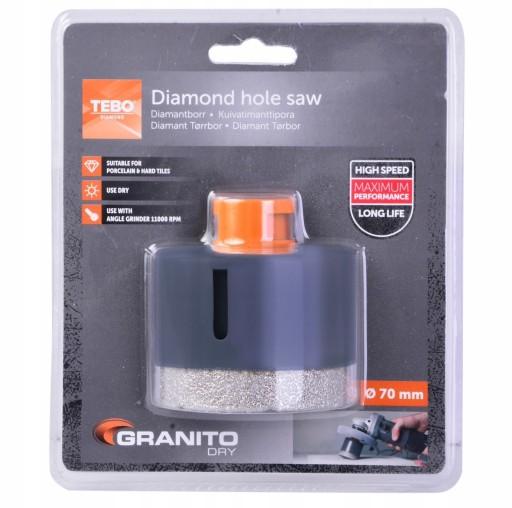 АЛМАЗНА КОЛЮЧНА ПИЛА TEBO 70ММ M14