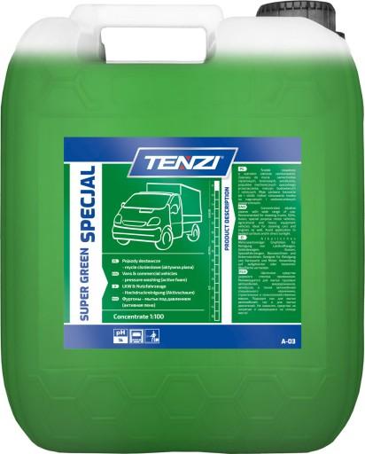 TENZI SUPER GREEN SPECJAL Активна піна для миття автомобілів, брезенту, 10л