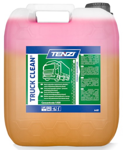 TENZI TRUCK CLEAN АКТИВНА ПІНА СИЛЬНО ЗАБРУДНЕНІ ТРАНСПОРТНІ ЗАСОБИ ДЛЯ БРЕЗЕНТУ 5L