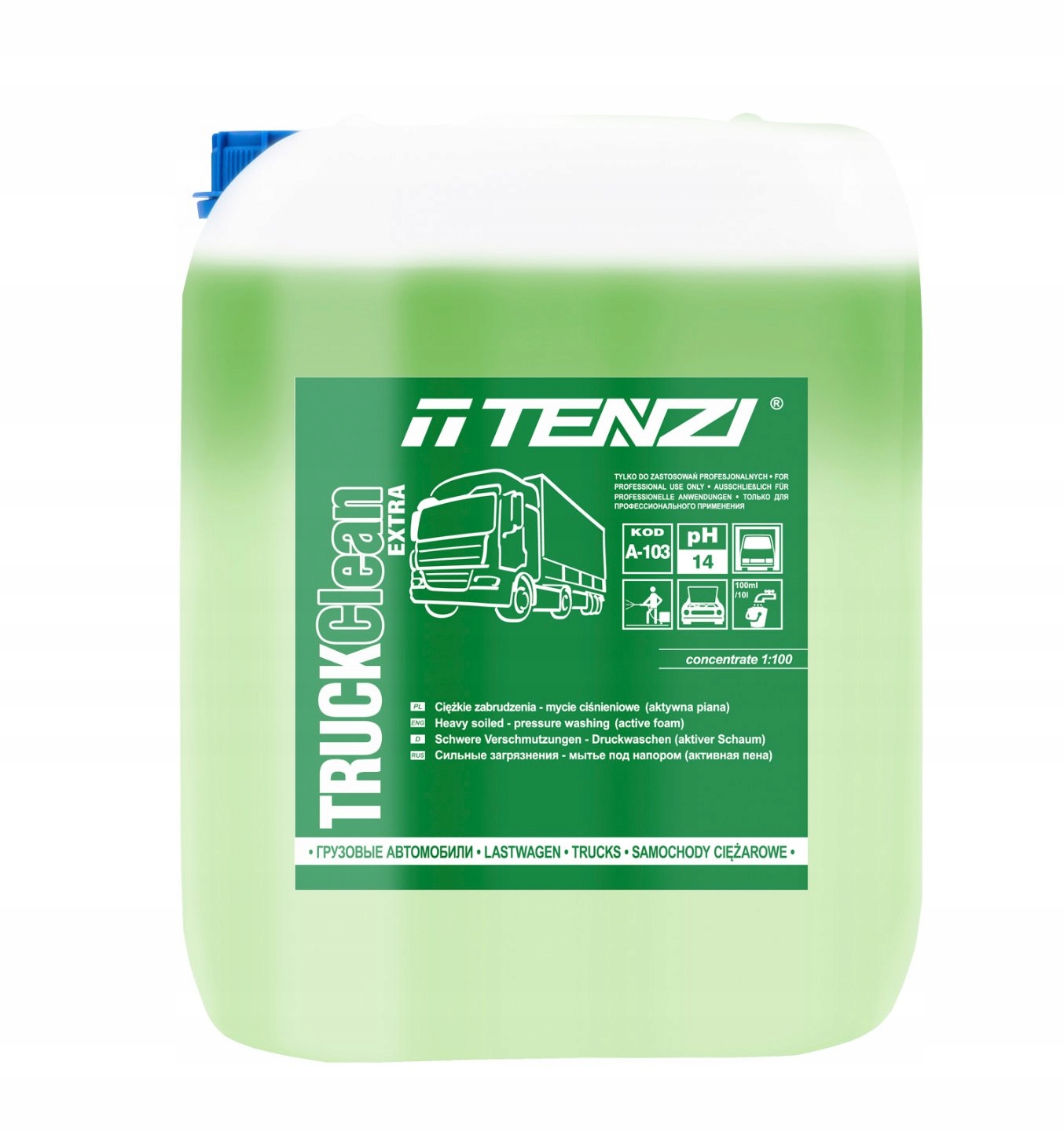 TENZI TRUCK CLEAN EXTRA 10L АКТИВНАЯ ПЕНА ДЛЯ ГРУЗОВИКОВ