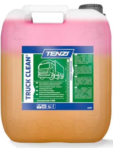Tenzi TRUCK CLEAN сильная активная пена для мойки грузовиков, автобусов, брезента 20 л