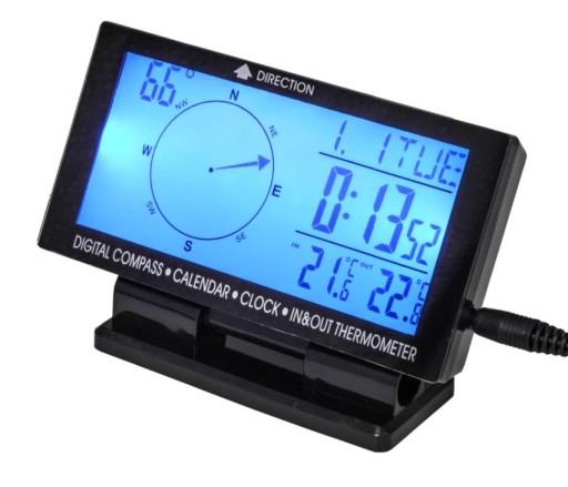 Автомобільний термометр вольтметр-метеостанція 12V