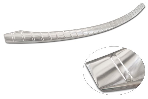 НАКЛАДКА ДЕКОРАТИВНАЯ НАКЛАДКА TESLA MODEL S НА ЗАДНИЙ БАМПЕР СЕРЕБРЯНАЯ AVISA