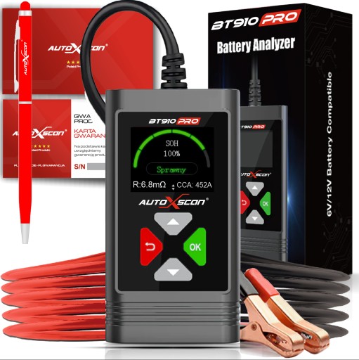 ТЕСТЕР АКУМУАЛТОРОВ 6В / 12В AUTOXSCAN BT910PRO