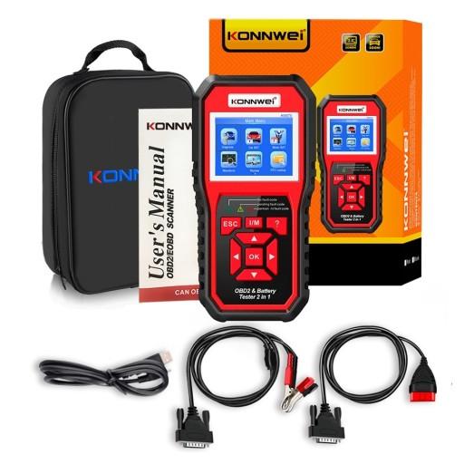 ТЕСТЕР АКУМУЛЯТОРА OBD2 СКАНЕР KONNWEI KW870