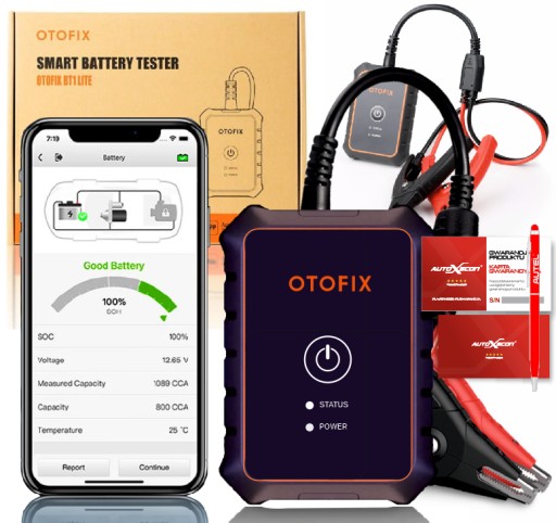 ТЕСТЕР СТАРТЕРНОЙ БАТАРЕИ OTOFIX от Autel BT1 LITE ЯЗЫК ПОЛЬСКИЙ
