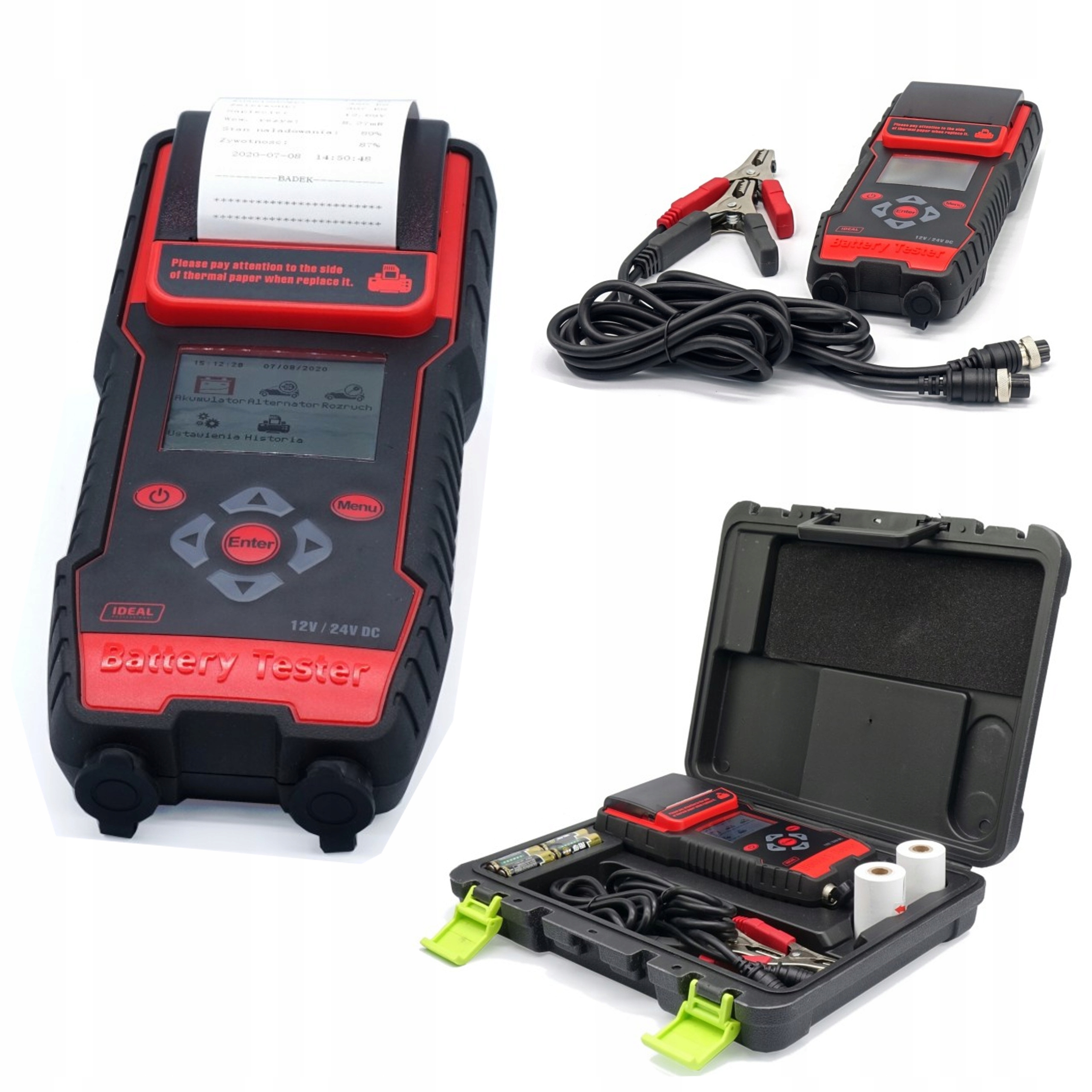 ТЕСТЕР БАТАРЕИ С ПРИНТЕРОМ WET/EFB / GEL / AGM