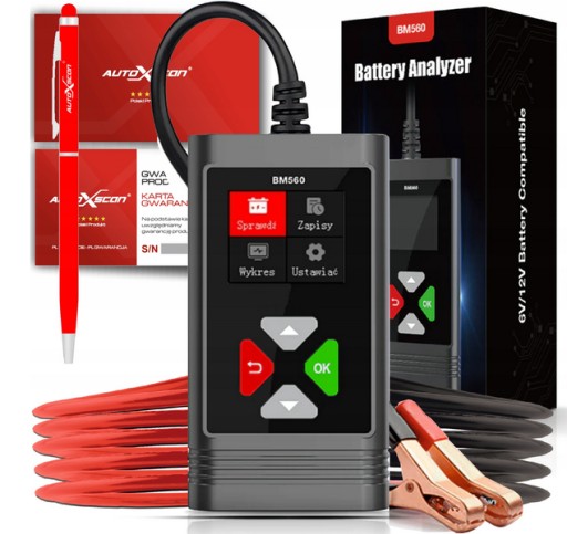 АКУМУЛЯТОР ТЕСТЕР БАТАРЕЇ ПОЛЬСЬКА МОВА PRO-TEST