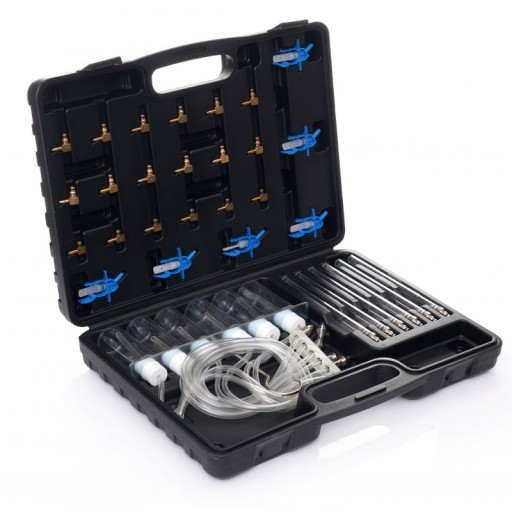 ТЕСТЕР ДАВЛЕНИЯ ФОРСУНОК COMMON RAIL + набор насадок - Kraft&Dele