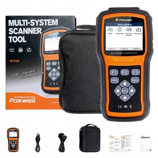 ДИАГНОСТИЧЕСКИЙ ТЕСТЕР FOXWELL NT530PRO, ПОЛЬСКИЙ ЯЗЫК