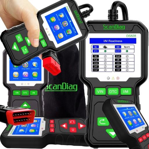 OBD2 ДИАГНОСТИЧЕСКИЙ ТЕСТЕР Scandiag DS828 ПОЛЬСКИЙ!