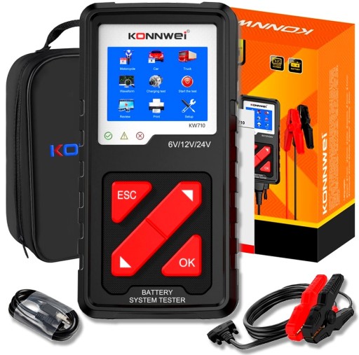 Батарея тестер 6V 12V 24V Konnwei KW710 RU