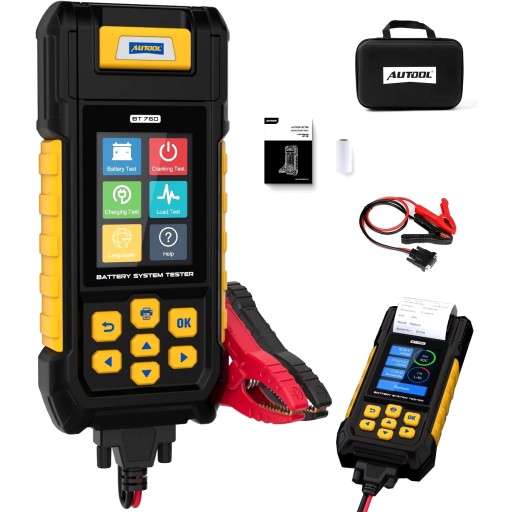 ТЕСТЕР АККУМУЛЯТОРА С ПРИНТЕРОМ 12 В 24 В Autool BT760 METER