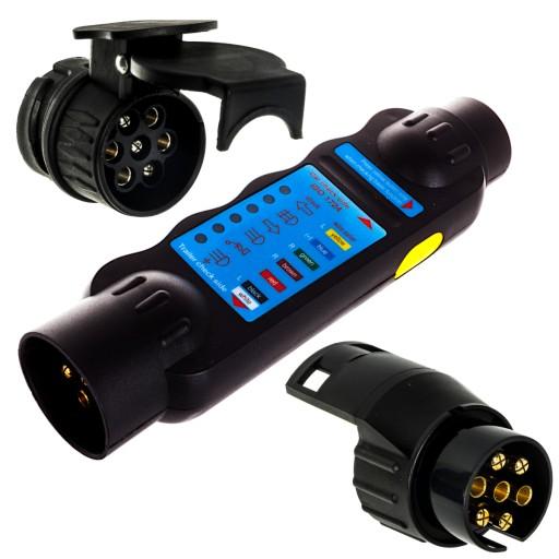 ТЕСТЕР РАЗЪЕМОВ СЦЕПКИ ПРИЦЕПА + 2 ПЕРЕХОДНИКА