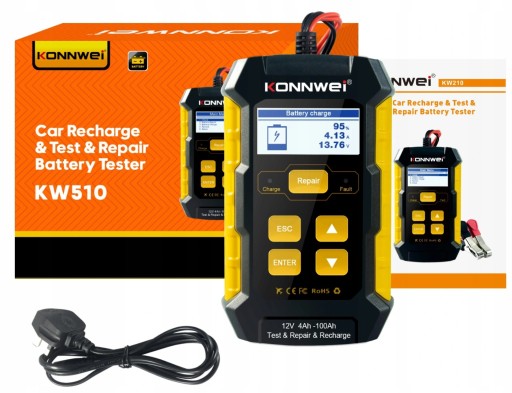 2in1 зарядное устройство тестер для KONNWEI KW510 батареи