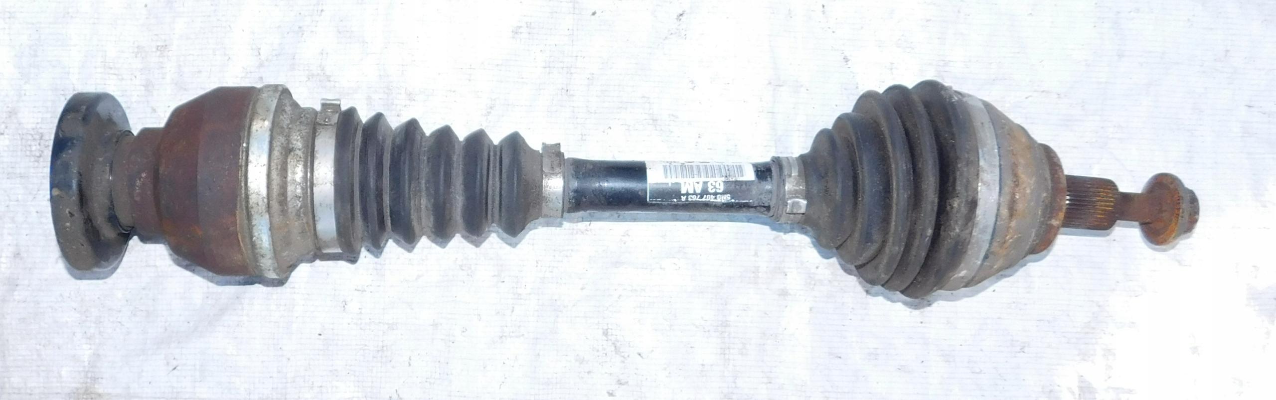 TIGUAN 5N 2.0 TDI ПОЛУОСЬ ЛЕВЫЙ ПЕРЕДНИЙ 5N0407763A