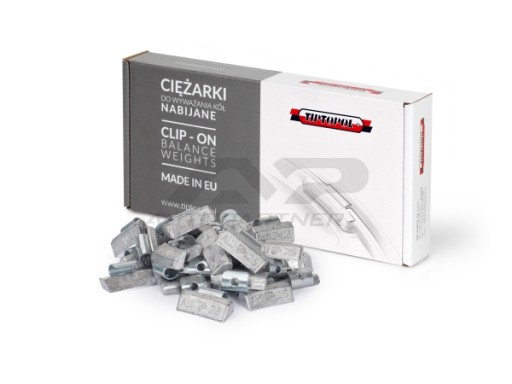 TIPTOPOL ГРУЗИЛО (KPL 100 ШТ) СВИНЦЕВЕ БЕЗ ПОКРИТТЯ ДЛЯ ЛЕГКОСПЛАВНИХ ДИСКІВ