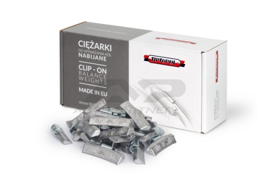 TIPTOPOL ГРУЗИЛО (KPL 100 ШТ) СВИНЦЕВЕ БЕЗ ПОКРИТТЯ ДЛЯ ЛЕГКОСПЛАВНИХ ДИСКІВ