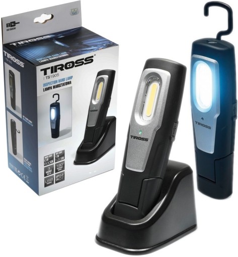 TIROSS - COB LED АКУМУЛЯТОРНА ЛАМПА ДЛЯ МАЙСТЕРНІВ - МАГНІТ - 3 РЕЖИМИ - 600 ЛМ
