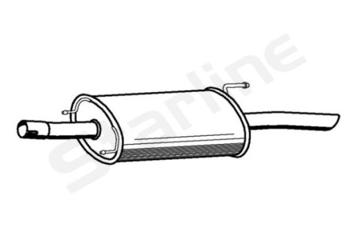 20.21.401 - ГЛУШНИК FORD FIESTA 1.4 І (01/96 - ) ОСТАННІЙ ШТ STARLINE