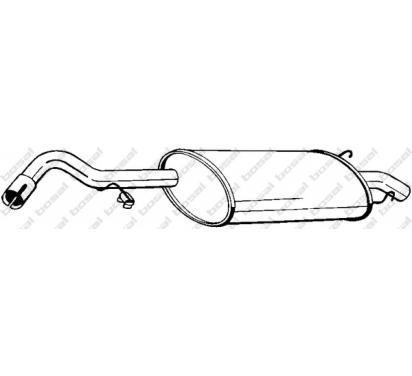 154-129 - ЗАДНІЙ ГЛУШНИК BOSAL FORD ESCORT 1.6 УНІВЕРСАЛ 95-01