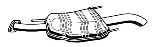 32.15.400 - ЗАДНІЙ ГЛУШНИК OPEL ASTRA G 2.0 DI (04/98 -) HTB